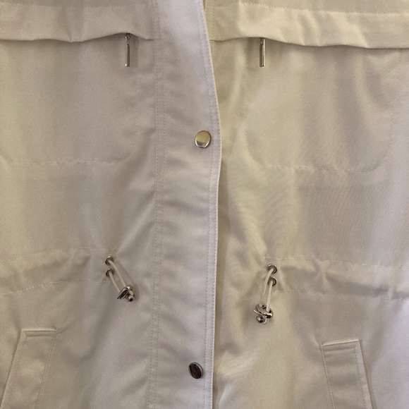 Tower Collection by London Fog Fully Lined Zip Anorak/White/M/NWT/REDUCED PRICE! - Picture 5 of 6